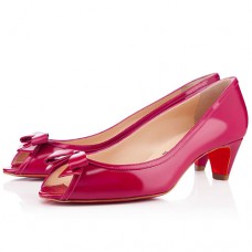 Christian Louboutin Milady 40mm Peep Toe Pumps Roze Christian Louboutin Milady 40mm Peep Toe Pumps Roze