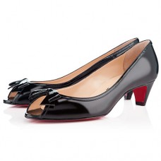 Christian Louboutin Milady 40mm Peep Toe Pumps Zwart Christian Louboutin Milady 40mm Peep Toe Pumps Zwart