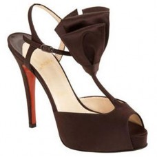 Christian Louboutin Ernesta T-band 100 mm Speciale gelegenheid Bruin