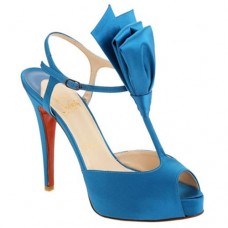 Christian Louboutin Ernesta T-band 100mm Speciale gelegenheid Blauw Christian Louboutin Ernesta T-band 100mm Speciale gelegenheid Blauw