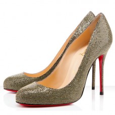 Christian Louboutin Fifi 100mm Pumps Goud