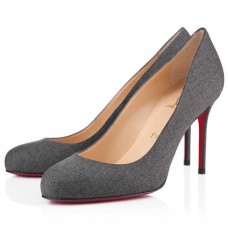 Christian Louboutin Fifi 80mm pumps lichtgrijs