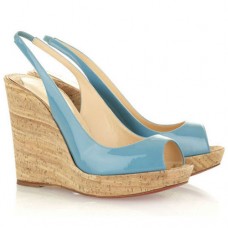 Christian Louboutin Jean Paul sleehakken van 120 mm, lichtblauw Christian Louboutin Jean Paul sleehakken van 120 mm, lichtblauw