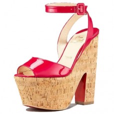 Christian Louboutin Super Dombasle sleehakken van 140 mm, rood Christian Louboutin Super Dombasle sleehakken van 140 mm, rood