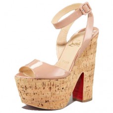 Christian Louboutin Super Dombasle 140mm wiggen naakt Christian Louboutin Super Dombasle 140mm wiggen naakt