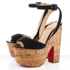 Christian Louboutin Super Dombasle sleehakken van 140 mm, zwart Christian Louboutin Super Dombasle sleehakken van 140 mm, zwart