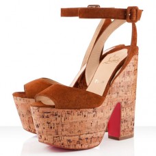 Christian Louboutin Super Dombasle 140 mm wiggen Fauve Christian Louboutin Super Dombasle 140 mm wiggen Fauve