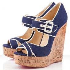 Christian Louboutin Melides sleehakken van 140 mm in marineblauw Christian Louboutin Melides sleehakken van 140 mm in marineblauw