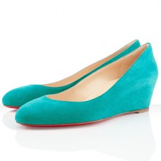 Christian Louboutin New Peanut 40mm Wedges Caraibes Christian Louboutin New Peanut 40mm Wedges Caraibes
