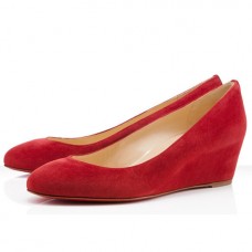 Christian Louboutin New Peanut 40mm Wedges Rood Christian Louboutin New Peanut 40mm Wedges Rood