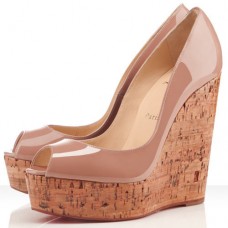 Christian Louboutin Uue Plume 140mm wiggen naakt Christian Louboutin Uue Plume 140mm wiggen naakt