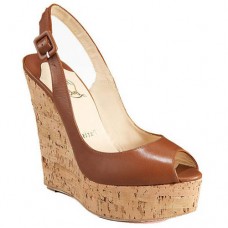 Christian Louboutin Uue Plume sleehakken van 140 mm, bruin Christian Louboutin Uue Plume sleehakken van 140 mm, bruin