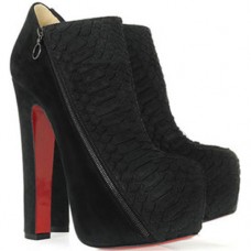 Christian Louboutin 4A 160mm enkellaarsjes zwart