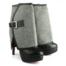 Christian Louboutin Armony 140mm enkellaarsjes grijs Christian Louboutin Armony 140mm enkellaarsjes grijs
