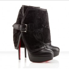 Christian Louboutin Armony 140mm enkellaarsjes zwart Christian Louboutin Armony 140mm enkellaarsjes zwart