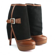 Christian Louboutin Armony 140mm enkellaarsjes bruin Christian Louboutin Armony 140mm enkellaarsjes bruin