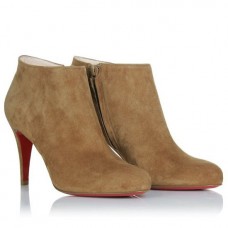 Christian Louboutin Belle 80mm enkellaarsjes bruin