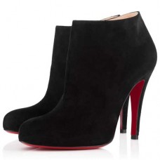 Christian Louboutin Belle 100mm enkellaarsjes zwart