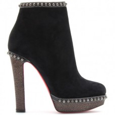 Christian Louboutin Figurina 120mm enkellaarsjes zwart