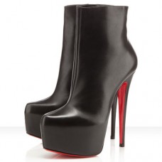 Christian Louboutin Daf Booty 160mm enkellaarsjes zwart