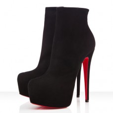 Christian Louboutin Daf Booty 160mm enkellaarsjes zwart