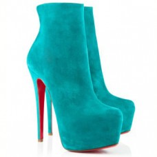 Christian Louboutin Daf Booty 160mm enkellaarsjes Caraibes