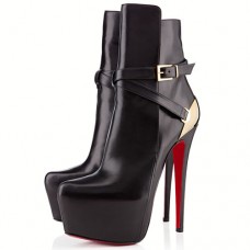 Christian Louboutin Equestria 160mm enkellaarsjes zwart