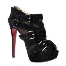 Christian Louboutin Mad Marta 140mm enkellaarsjes zwart