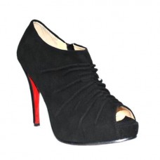 Christian Louboutin Treopli 120mm enkellaarsjes zwart Christian Louboutin Treopli 120mm enkellaarsjes zwart