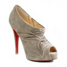 Christian Louboutin Treopli 120mm enkellaarsjes grijs Christian Louboutin Treopli 120mm enkellaarsjes grijs