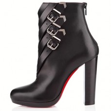 Christian Louboutin Troop 120mm enkellaarsjes zwart Christian Louboutin Troop 120mm enkellaarsjes zwart