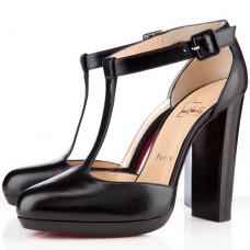 Christian Louboutin Minochon 120mm enkellaarsjes zwart