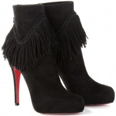 Christian Louboutin Rom 120mm enkellaarsjes zwart Christian Louboutin Rom 120mm enkellaarsjes zwart