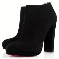 Christian Louboutin Rock and Gold 120mm enkellaarsjes zwart