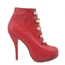 Christian Louboutin Fifre Corset 120mm enkellaarsjes rood