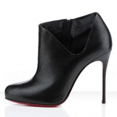 Christian Louboutin Lisse 100mm enkellaarsjes zwart