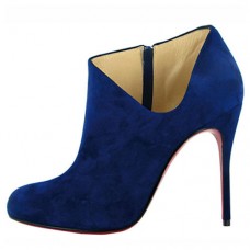 Christian Louboutin Lisse 100mm enkellaarsjes blauw