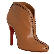 Christian Louboutin Catch Me 100mm enkellaarsjes bruin
