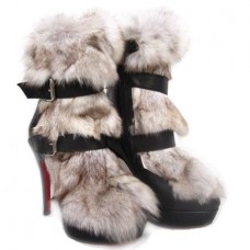 Christian Louboutin Toundra bonten enkellaarsjes 120 mm zwart