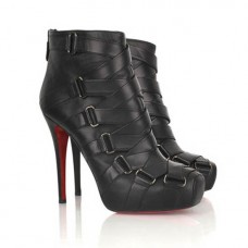 Christian Louboutin Nitoinimoi Bandage 120mm enkellaarsjes zwart
