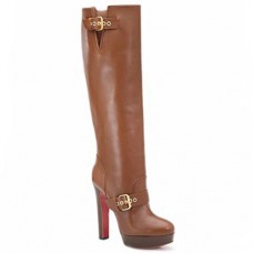 Christian Louboutin Harletty 140mm laarzen bruin