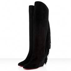 Christian Louboutin Pouliche 80mm laarzen zwart