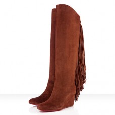 Christian Louboutin Pouliche 80mm laarzen bruin