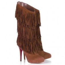 Christian Louboutin Forever Tina 140mm laarzen bruin