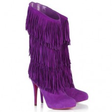 Christian Louboutin Forever Tina 140mm laarzen Parme