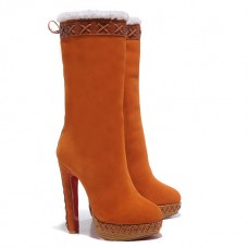 Christian Louboutin Step N Roll 140mm laarzen bruin