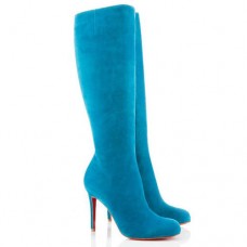 Christian Louboutin Simple Botta 100mm laarzen blauw