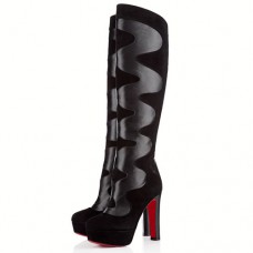 Christian Louboutin Psycho 120mm laarzen zwart