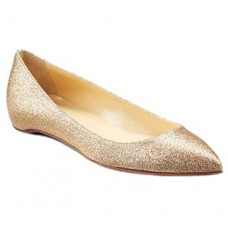 Christian Louboutin Pigalle Glitter Ballerina's Goud