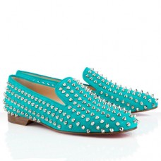 Christian Louboutin Rolling Spikes Loafers Caraibes